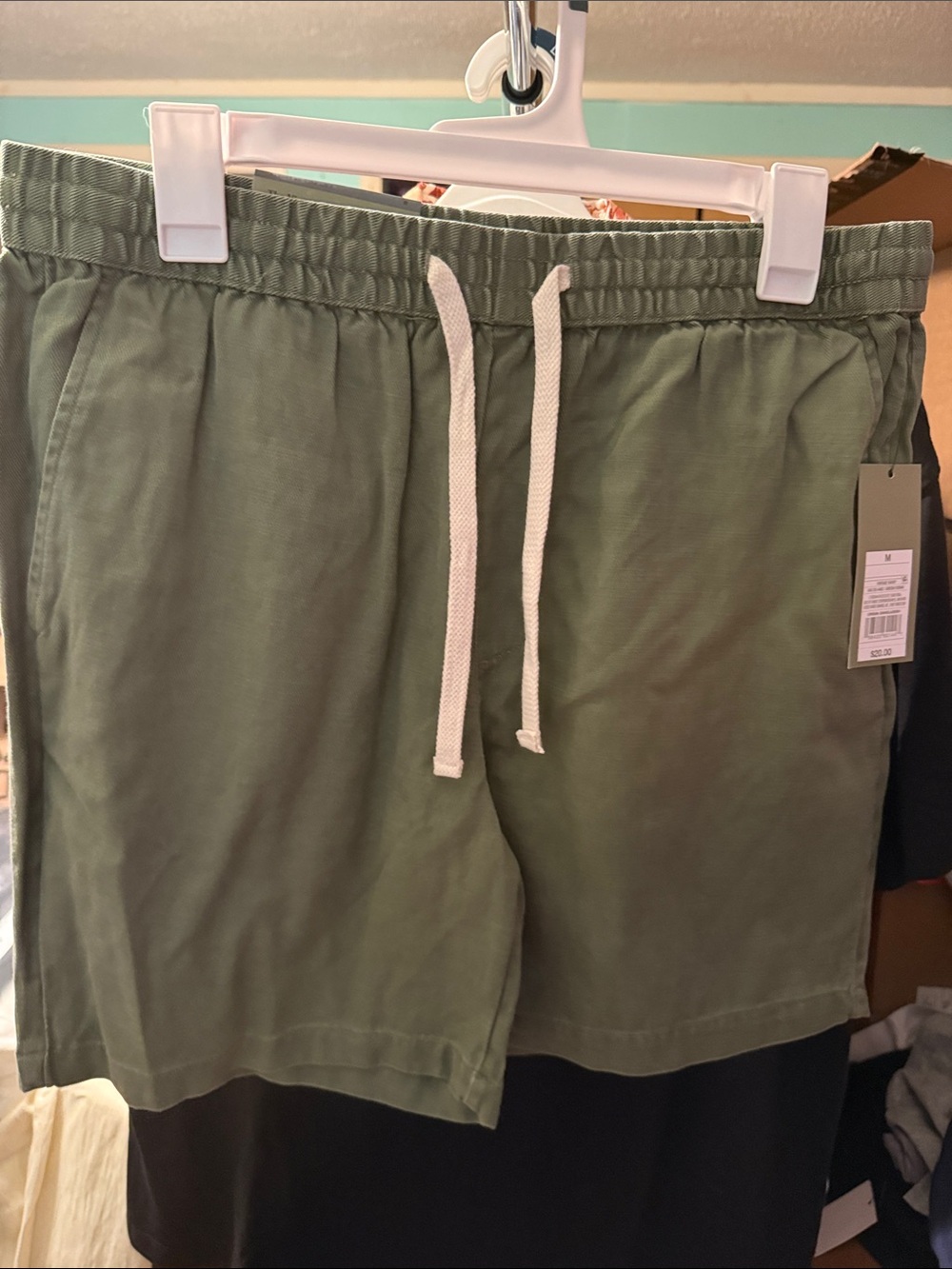 Goodfellow & Co Olive Green Drawstring Flat Front Shorts